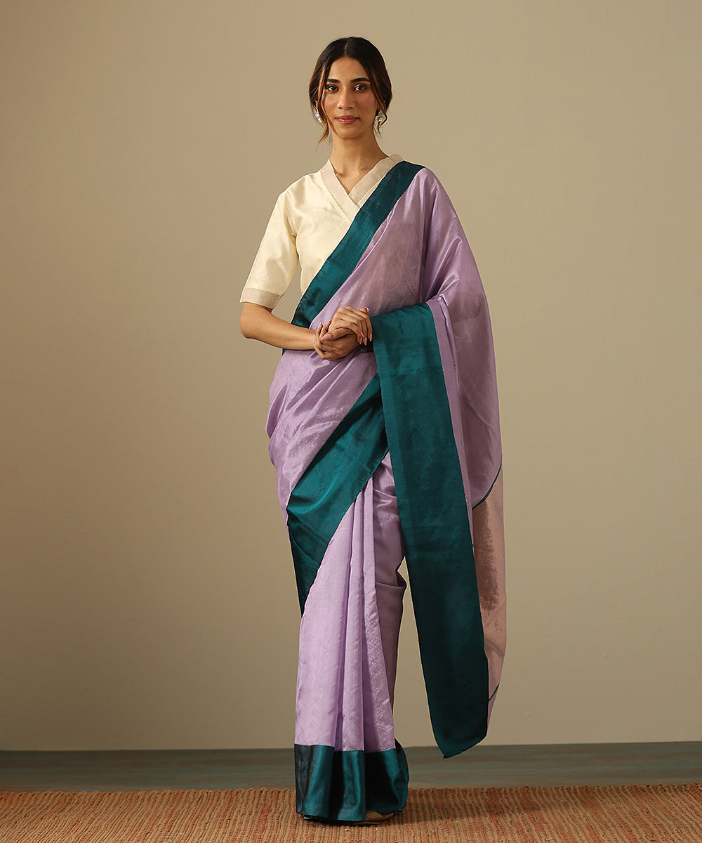 Mauve_Handloom_Pure_Silk_Chanderi_Saree_With_Teal_Blue_Mashroo_Border_WeaverStory_02