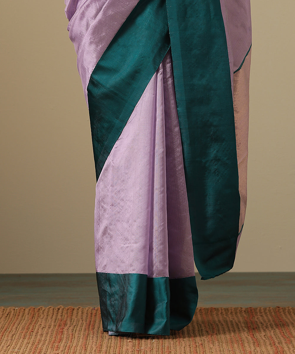 Mauve_Handloom_Pure_Silk_Chanderi_Saree_With_Teal_Blue_Mashroo_Border_WeaverStory_04