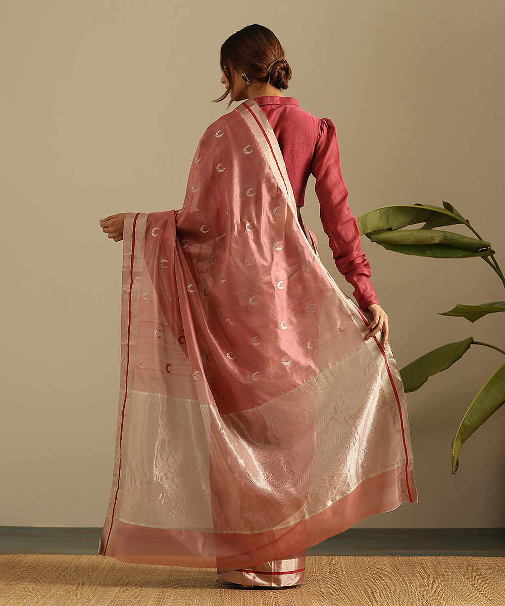 Rose_Pink_Handloom_Pure_Silk_Chanderi_Saree_With_Crescent_Moon_Motifs__WeaverStory_03