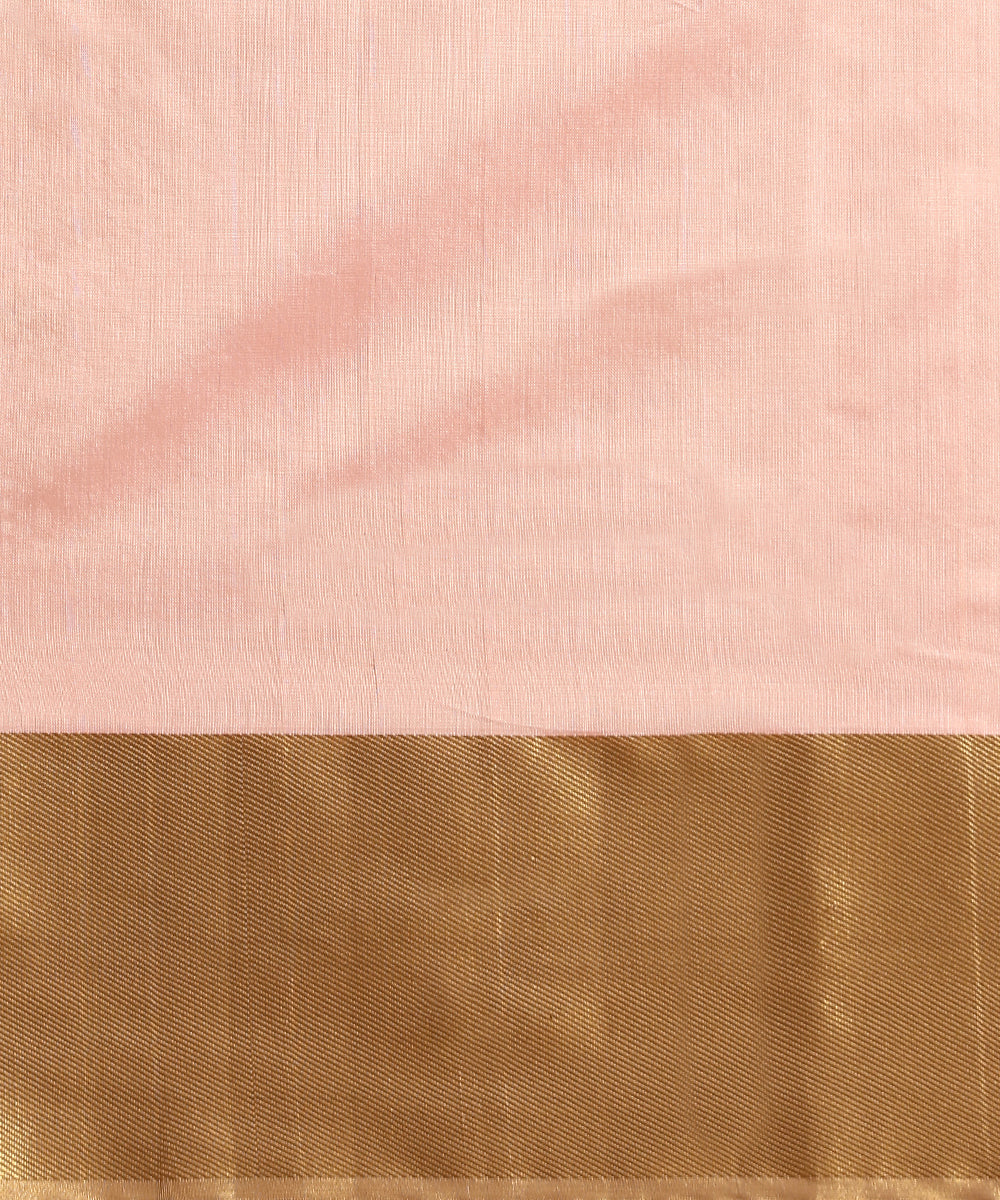 Pink_Handloom_Pure_Silk_Chanderi_Saree_With_Twin_Fishes_And_Woven_Zari_Border_WeaverStory_05