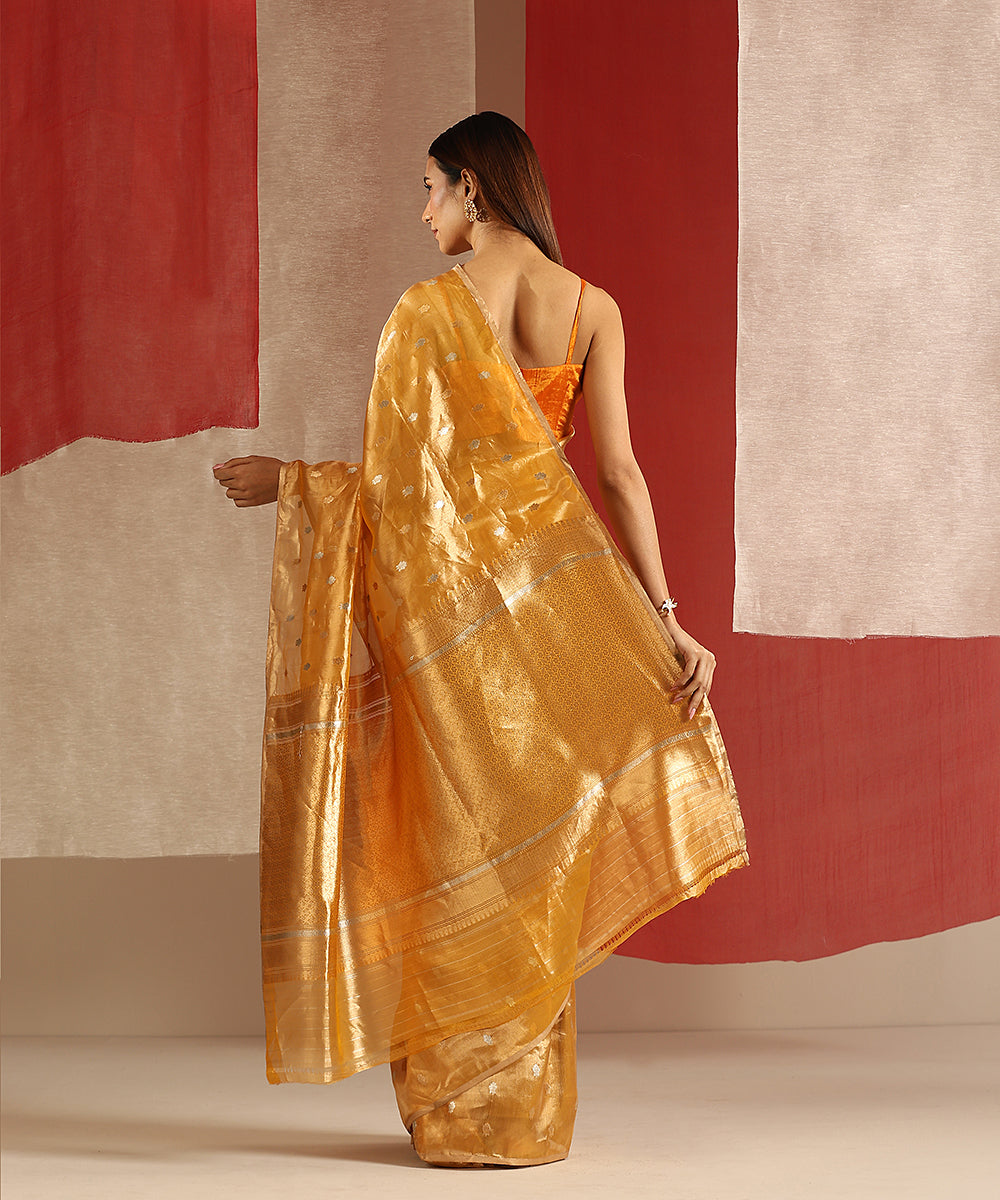 Handloom_Mustard_And_Gold_Pure_Tissue_Silk_Banarasi_Saree_With_Kadhwa_Boota_WeaverStory_03