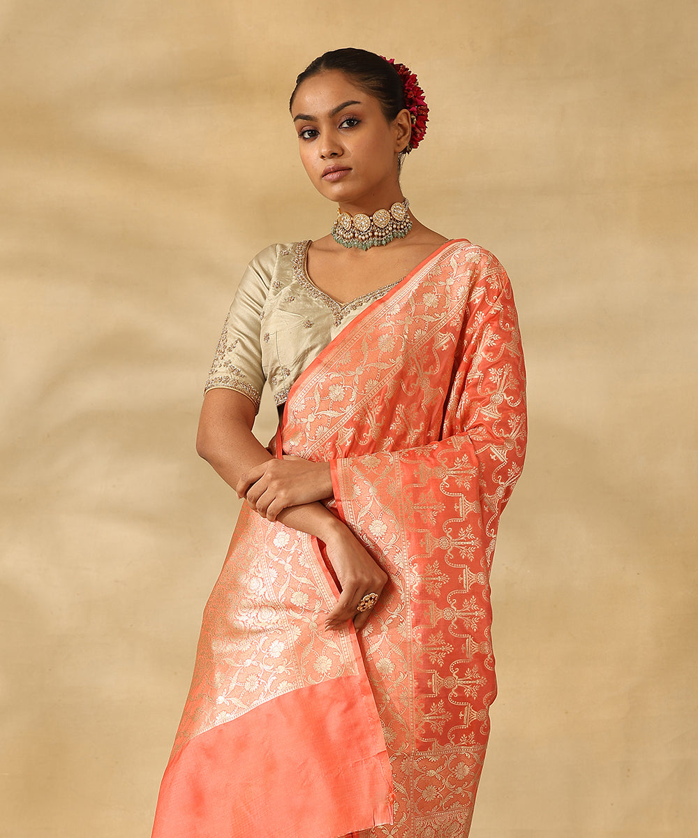 Peach_Handloom_Pure_Katan_Silk_Banarasi_Saree_With_Zari_Jaal_And_Imperial_Motifs_WeaverStory_02