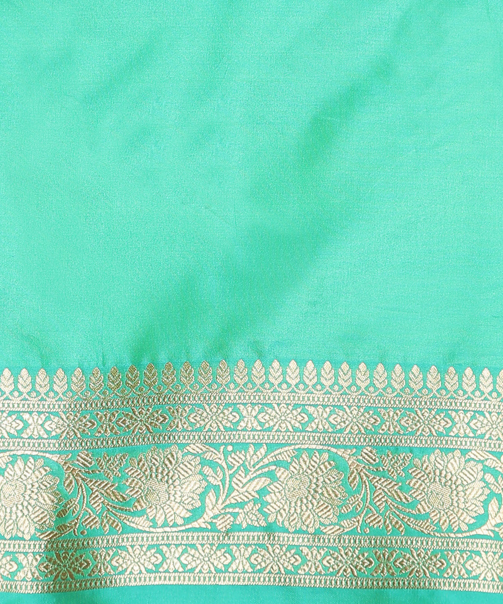 Handloom_Aqua_Green_Pure_Katan_Silk_Jangla_Banarasi_Saree_With_Cutwork_Weave_WeaverStory_05