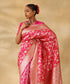 Handloom_Fuchsia_Pink_Pure_Katan_Silk_Banarasi_Saree_With_Champagne_Gold_Zari_Cutwork_Floral_Jaal_WeaverStory_01
