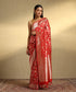 Red_Handloom_Pure_Katan_Silk_Banarasi_Saree_With_Cutwork_Jaal_WeaverStory_01