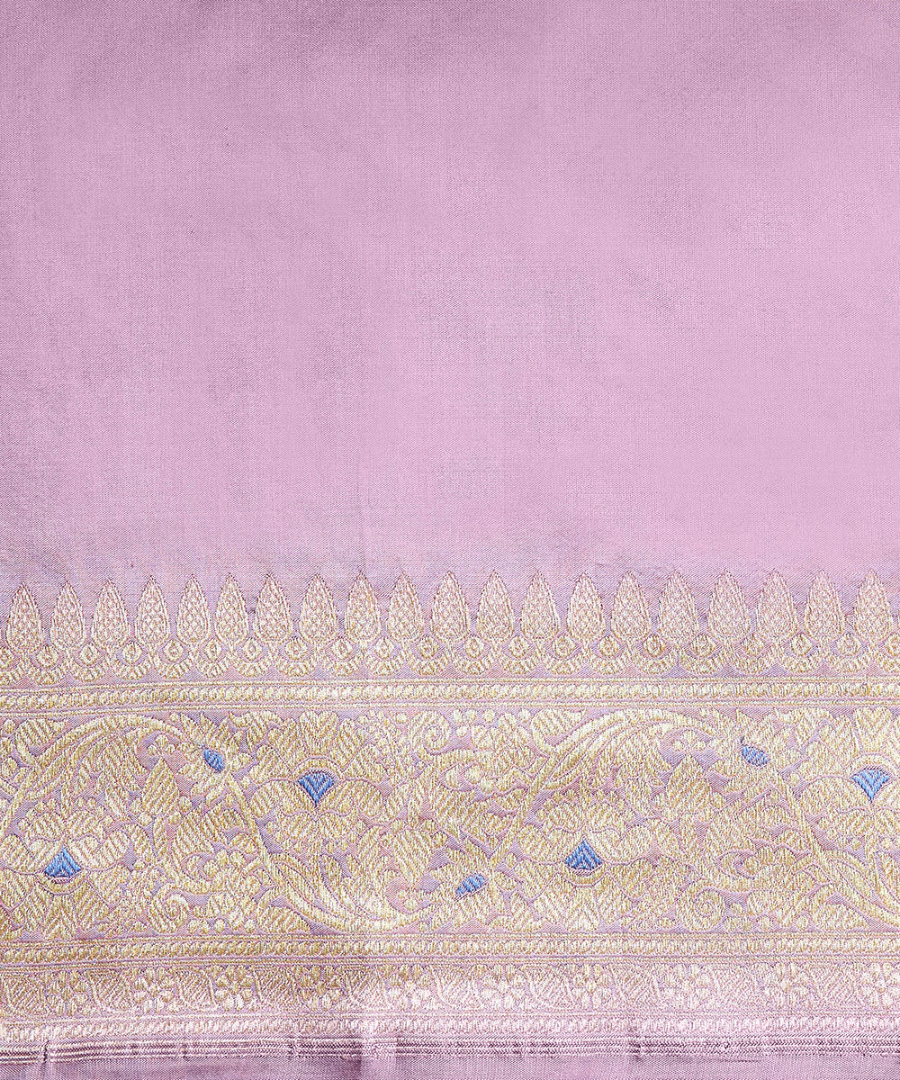 Pigeon_Blue_Handloom_Chanderi_Silk_Saree_With_Silver_Zari_Booti_WeaverStory_05
