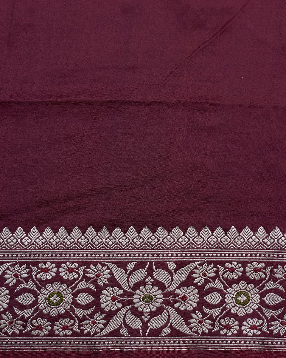 Maroon_Handloom_Banarasi_Baluchari_Saree_with_Horse_Pallu_WeaverStory_05