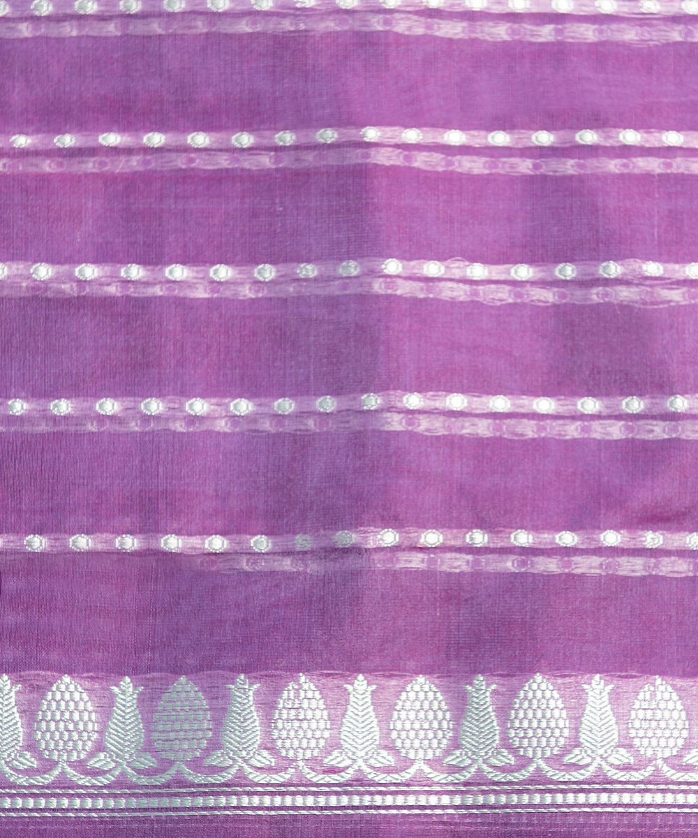 Handloom_Purple_Kora_Silk_Banarasi_Saree_With_Kadhwa_Booti_WeaverStory_05