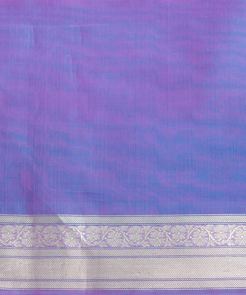 Handloom_Purple_and_Pink_Dual_Tone_Kora_Silk_Banarasi_Saree_with_Ginni_Booti_WeaverStory_05