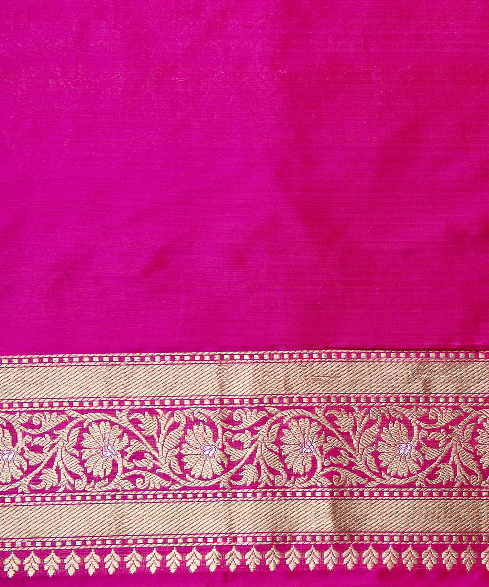Hot_Pink_Handloom_Katan_Silk_Banarasi_Aada_Jangla_Saree_WeaverStory_05