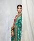 Green_Handloom_Kadhwa_Banarasi_Meenakari_Shikargah_Saree_WeaverStory_01
