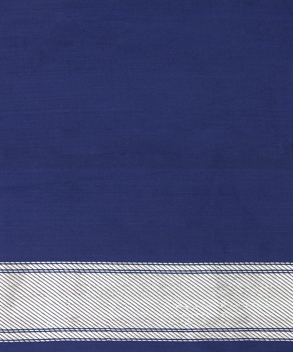 Blue_Pure_Katan_Silk_Banarasi_Handloom_Saree_with_Woven_Zari_Jaal_WeaverStory_05
