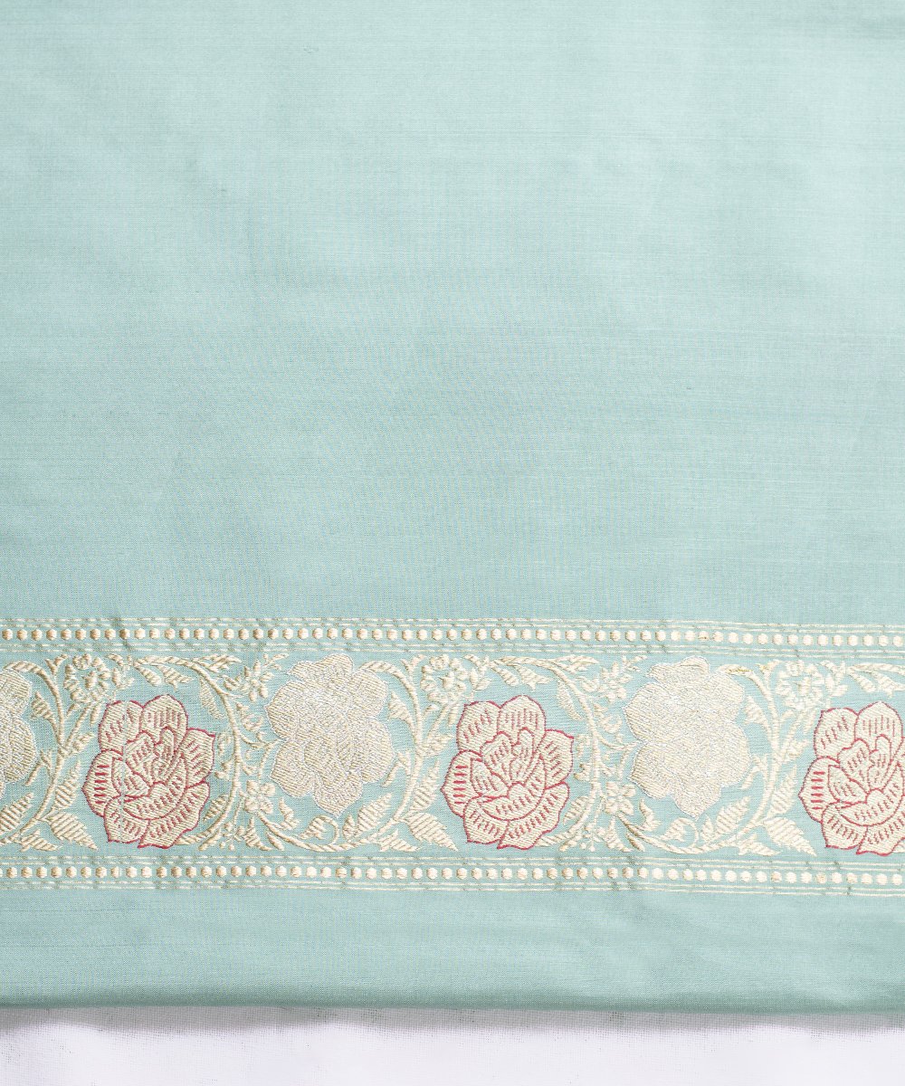 Light_Green_Handloom_Kadhwa_Banarasi_Saree_With_Gold_And_Silver_Booti_WeaverStory_05