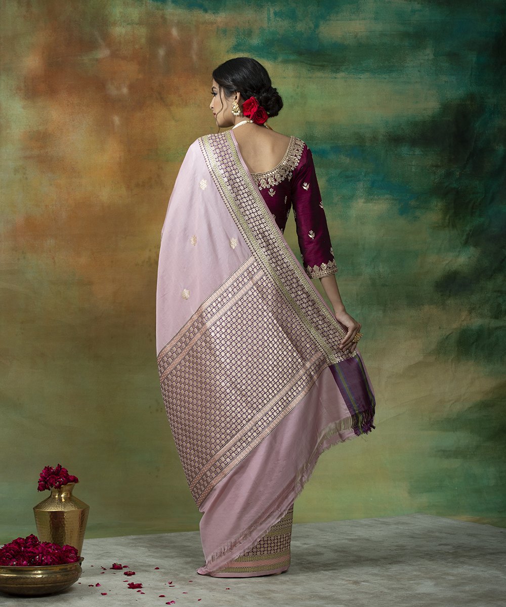 Blush_Pink_Handloom_Katan_Silk_Banarasi_Saree_With_Wine_Geometric_Meenakari_Border_WeaverStory_03