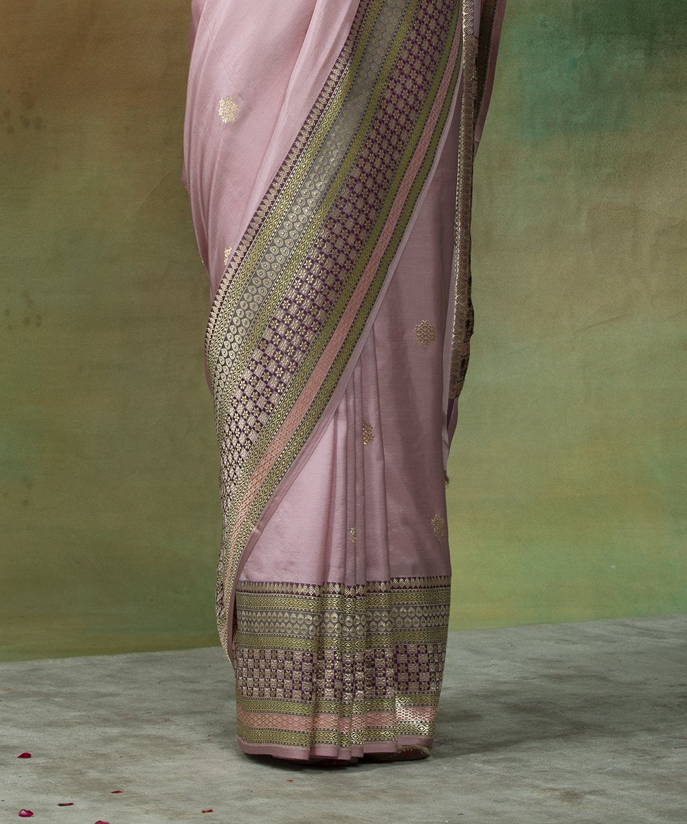 Blush_Pink_Handloom_Katan_Silk_Banarasi_Saree_With_Wine_Geometric_Meenakari_Border_WeaverStory_04