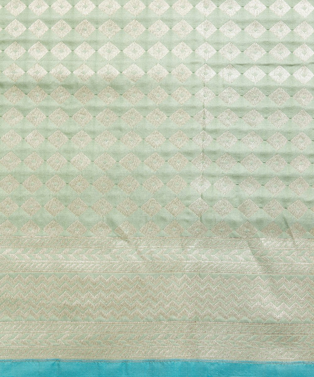 Handloom_Pista_Green_With_Embossed_Weave_Pure_Katan_Silk_Banarasi_Saree_WeaverStory_05