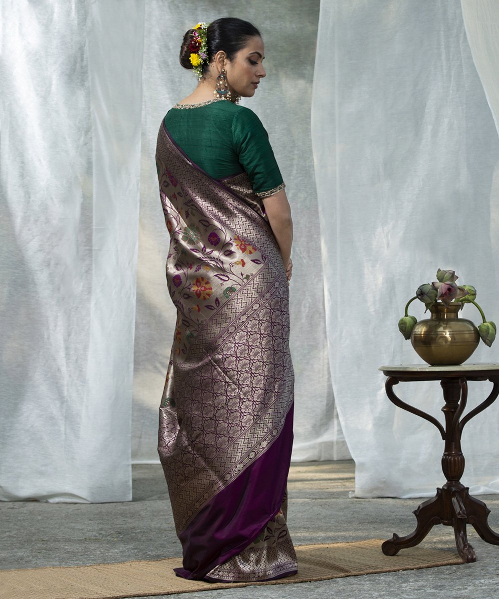 Purple_Handloom_Pure_Katan_Silk_Banarasi_Saree_with_Zari_Base_Meenakari_Jangla_WeaverStory_03