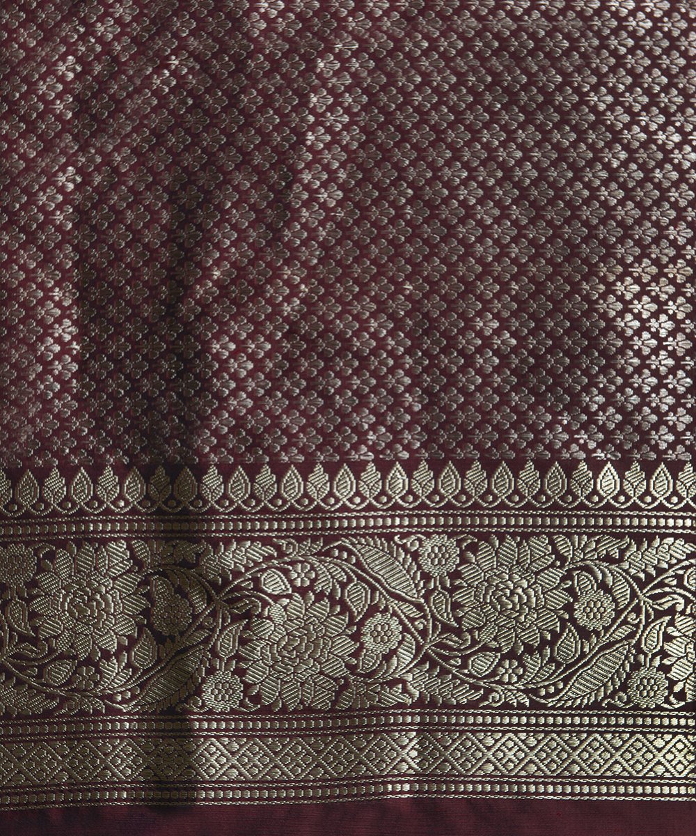 Handloom_Maroon_Sona_Rupa_Kadhwa_Banarasi_Jangla_Saree_WeaverStory_05