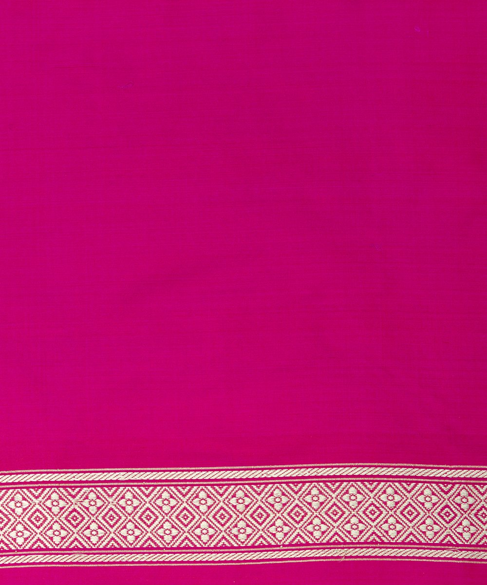 Pink_Handloom_Pure_Katan_Silk_Banarasi_Sona_Rupa_Kadhwa_Jangla_Saree_With_Bel_Border_WeaverStory_05