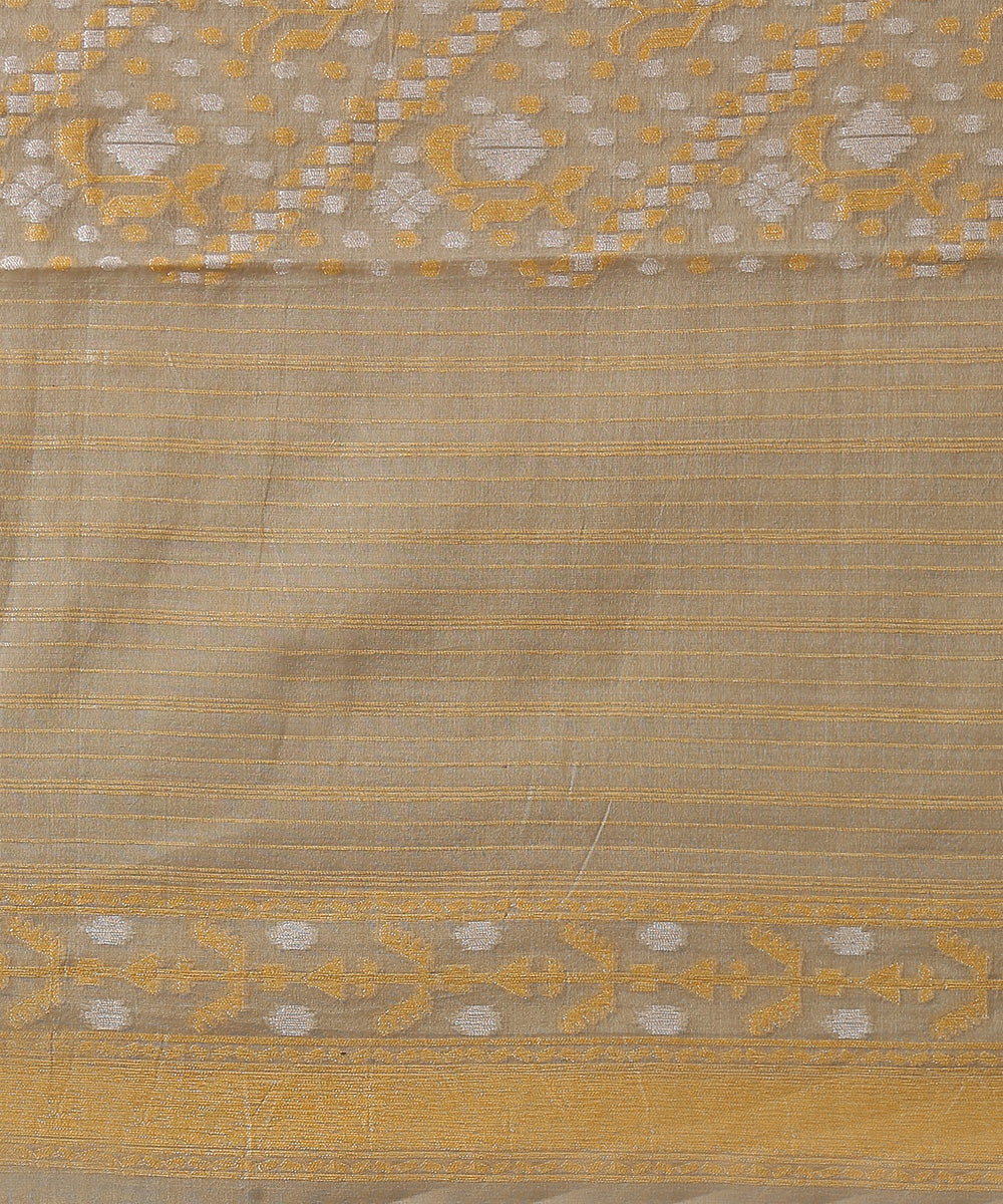 Handloom_Beige_Cotton_Banarasi_Jamdani_Saree_with_Aada_Jaal_WeaverStory_05
