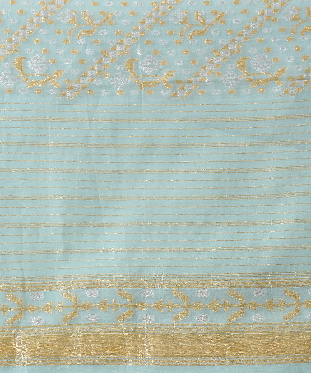 Sky_Blue_Handloom_Cotton_Banarasi_Jamdani_Saree_with_Aada_Jaal_WeaverStory_05