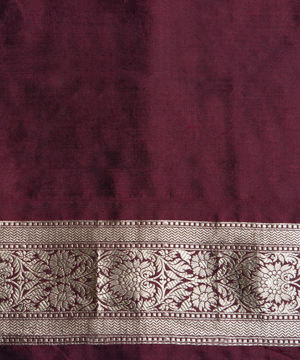 Handloom_Chocolate_Brown_Pure_Katan_Silk_Banarasi_Saree_with_Cutwork_Jangla_WeaverStory_05