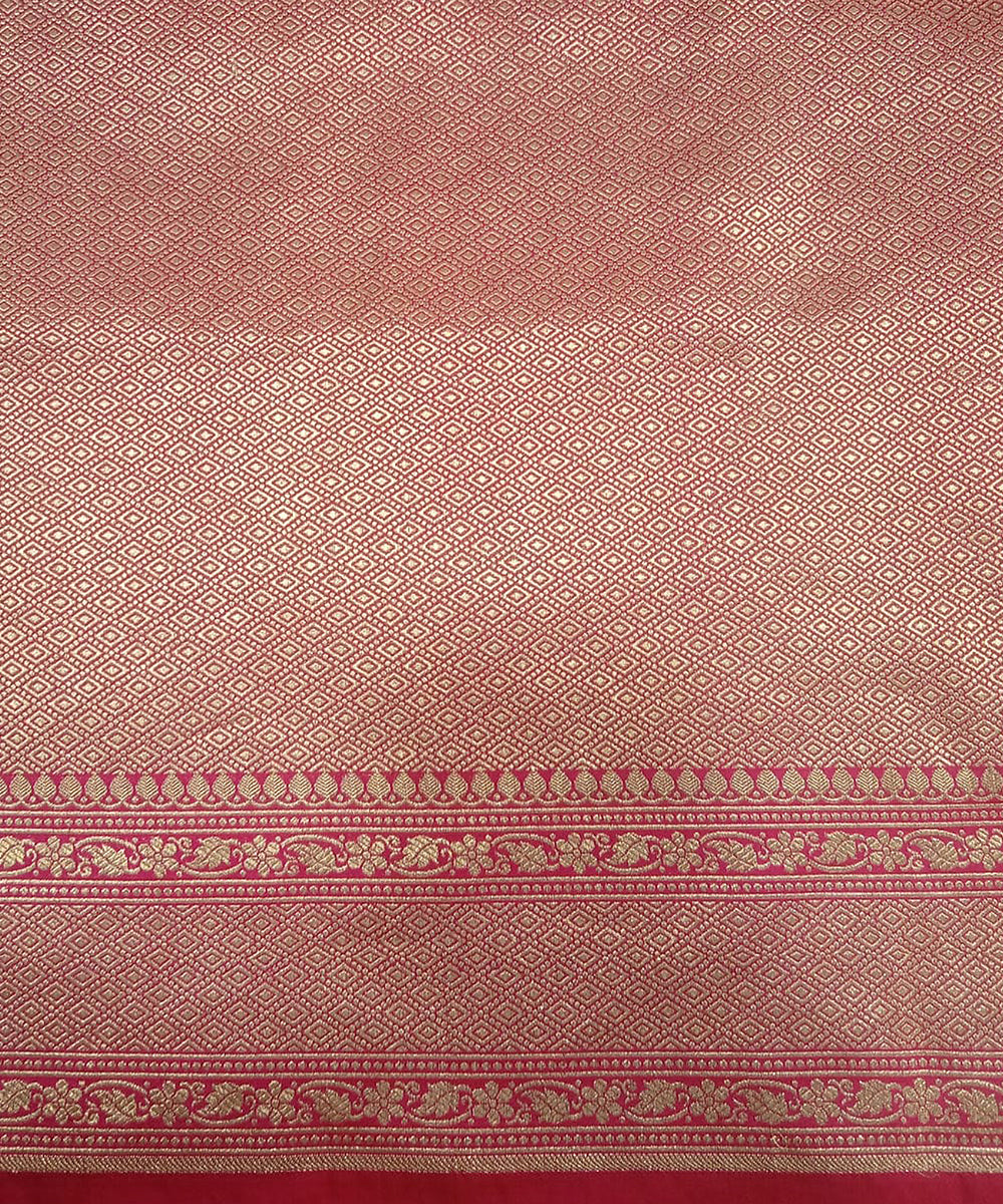Pink_Handloom_Pure_Katan_Silk_Banarasi_Saree_with_Cutwork_Jaal_and_Silver_Meenakari_WeaverStory_05