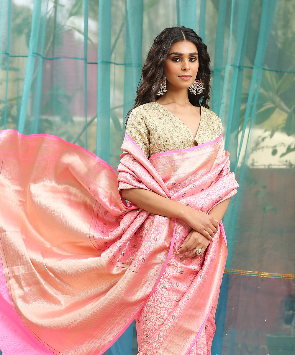 Candy_Pink_Handloom_Pure_Katan_Silk_Gul_Kimkhab_Banarasi_Saree_WeaverStory_01