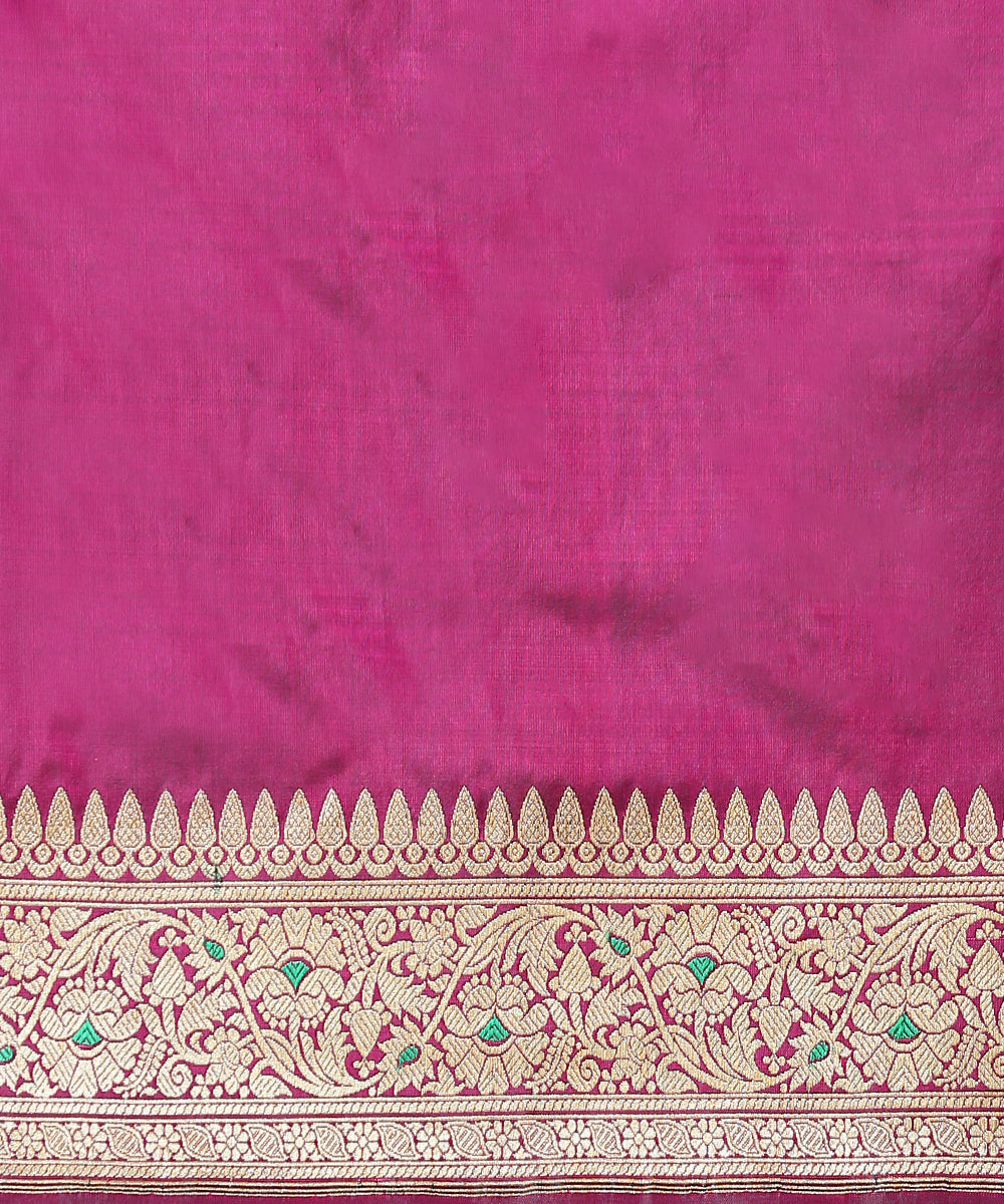 Handloom_Green_and_Purple_Dual_Tone_Pure_Katan_Silk_Banarasi_Saree_WeaverStory_05