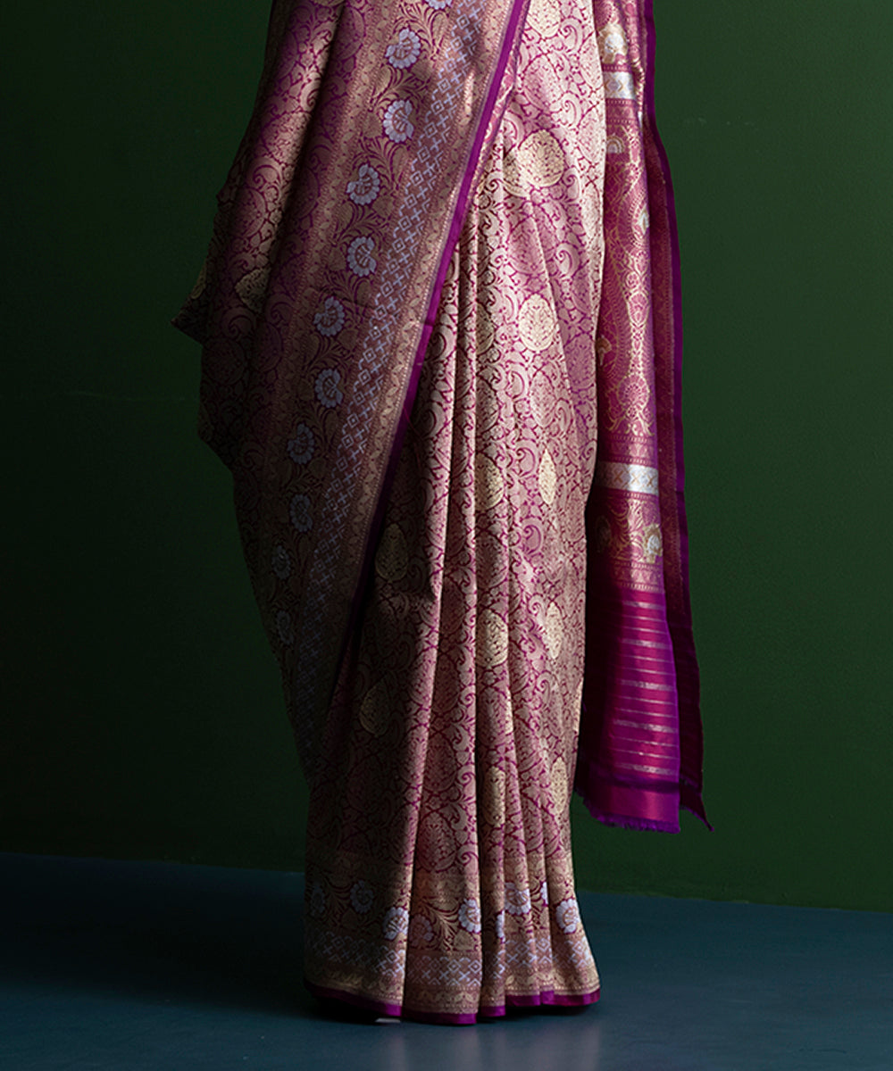 Purple_Handloom_Pure_Katan_Silk_Brocade_Banarasi_Saree_With_Heavy_Pallu_WeaverStory_04