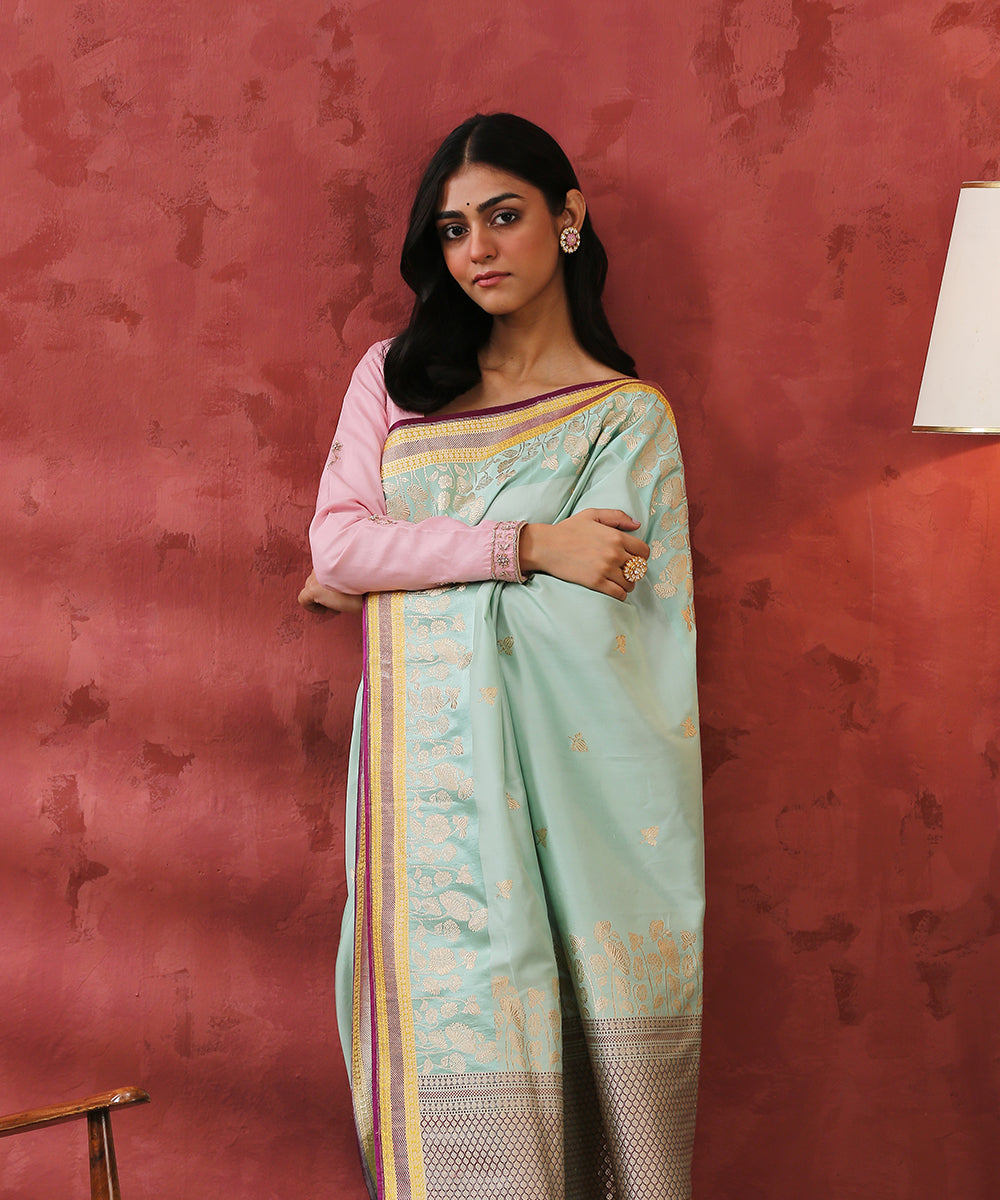 Handloom_Light_Blue_Pure_Katan_Silk_Banarasi_Saree_WeaverStory_01