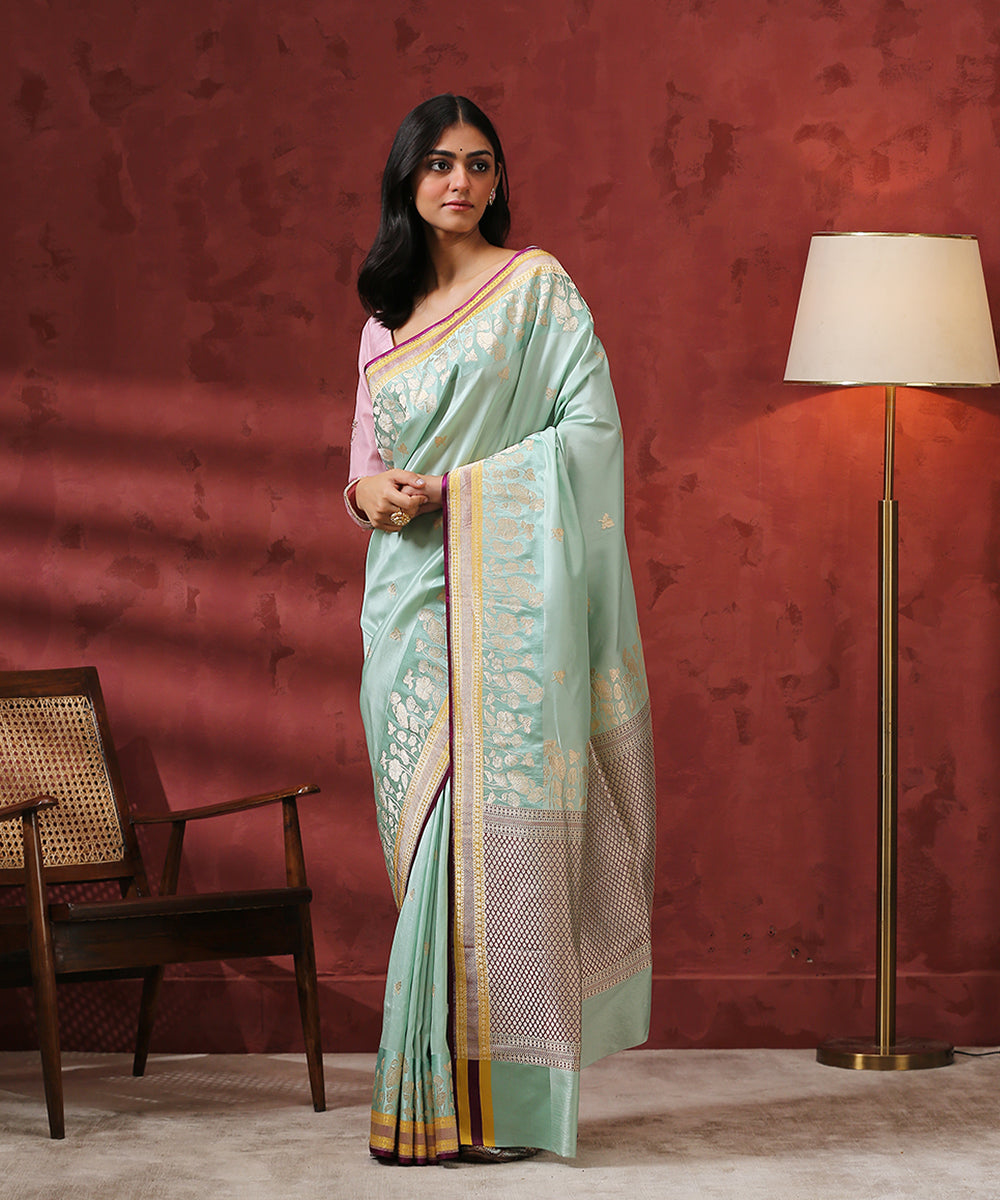 Handloom_Light_Blue_Pure_Katan_Silk_Banarasi_Saree_WeaverStory_02