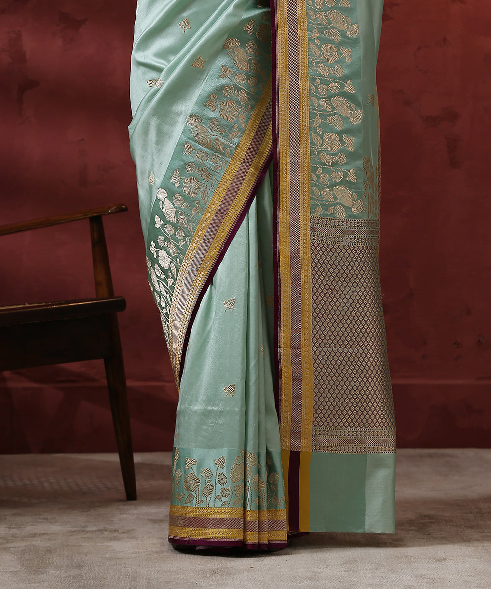 Handloom_Light_Blue_Pure_Katan_Silk_Banarasi_Saree_WeaverStory_04