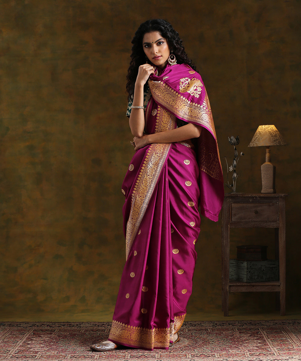 Plum_Handloom_Pure_Katan_Silk_Chaand_Boota_Banarasi_Saree_WeaverStory_02