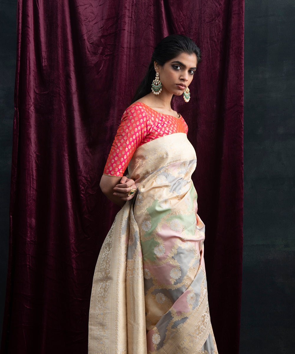 Handloom_Pastel_Hued_Pure_Katan_Silk_Kadhwa_Rangkaat_Banarasi_Saree_WeaverStory_01