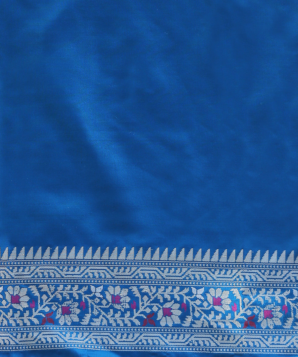 Yellow_Handloom_Kora_Silk_Banarasi_Saree_With_Peacock_Blue_Broad_Border_WeaverStory_05