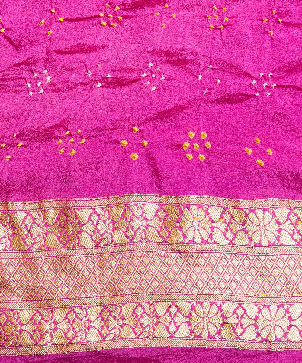 Handloom_Purple_Georgette_Banarasi_Bandhej_Saree_With_Cutwork_Weave_WeaverStory_05