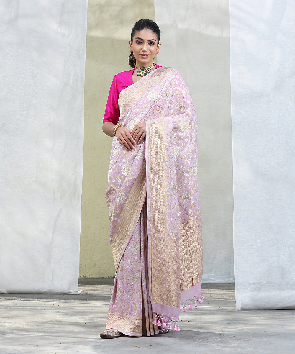 Handloom_Baby_Pink_Sona_Rupa_Banarasi_Georgette_Saree_with_Jaal_WeaverStory_02