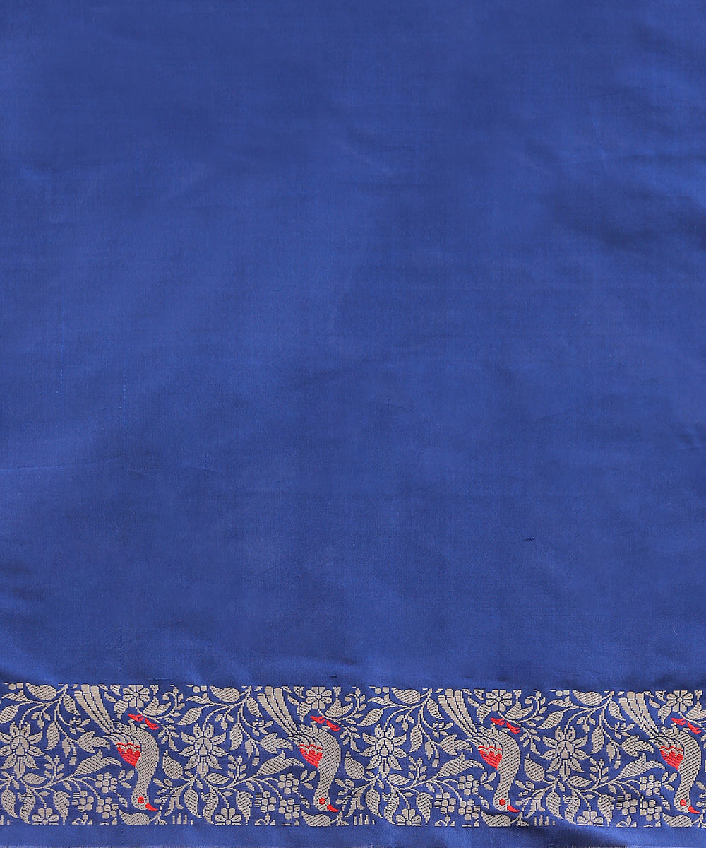 Handloom_Lime_Green_Pure_Katan_Silk_Brocade_Banarasi_Saree_With_Blue_Meenakari_Shikargah_Border_WeaverStory_05