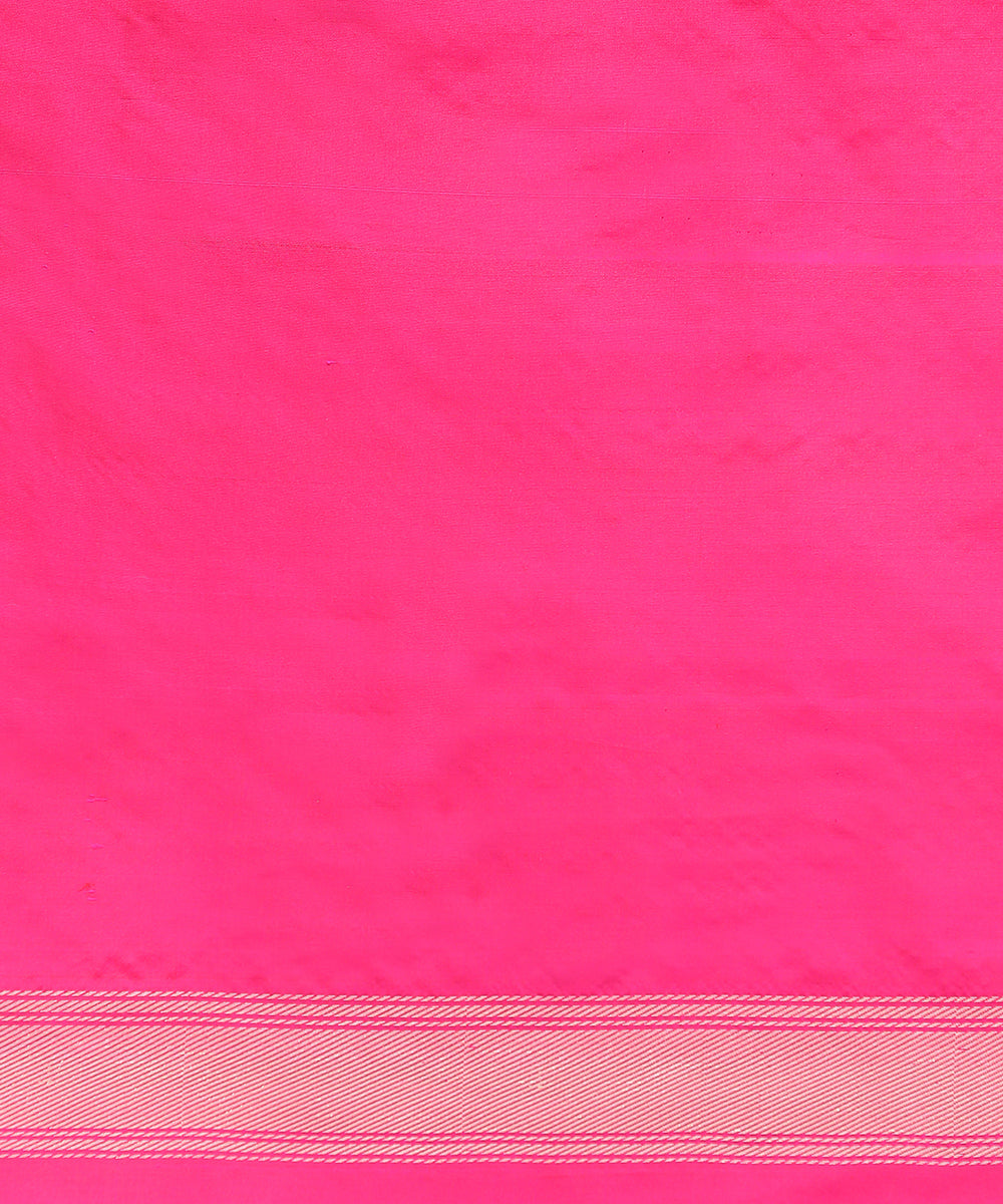Handloom_Pink_Pure_Katan_Silk_Banarasi_Saree_with_Brocade_Shikargah_WeaverStory_05
