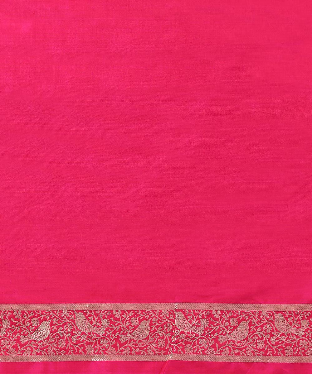 Pink_Handloom_Brocade_Shikargah_Pure_Katan_Silk_Banarasi_Saree_With_Birds_WeaverStory_05