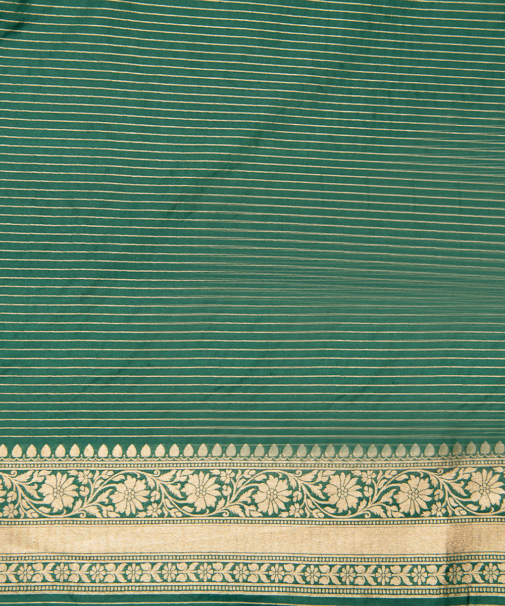 Emerald_Green_Handloom_Pure_Katan_Silk_Sona_Rupa_Banarasi_Jangla_Saree_WeaverStory_05