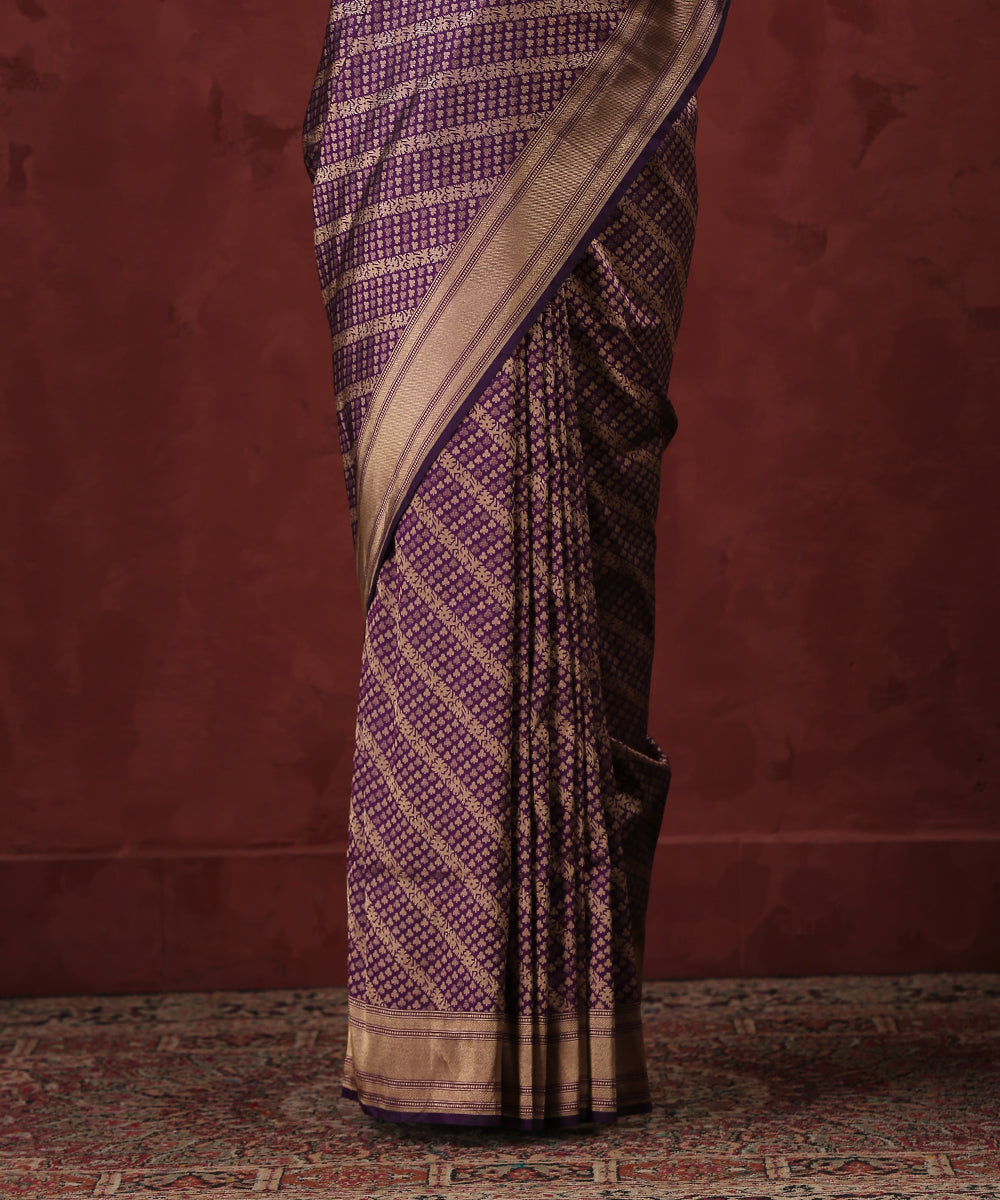 Handloom_Purple_Pure_Katan_Tanchoi_Banarasi_Saree_with_Aada_Jaal_Zari_WeaverStory_04