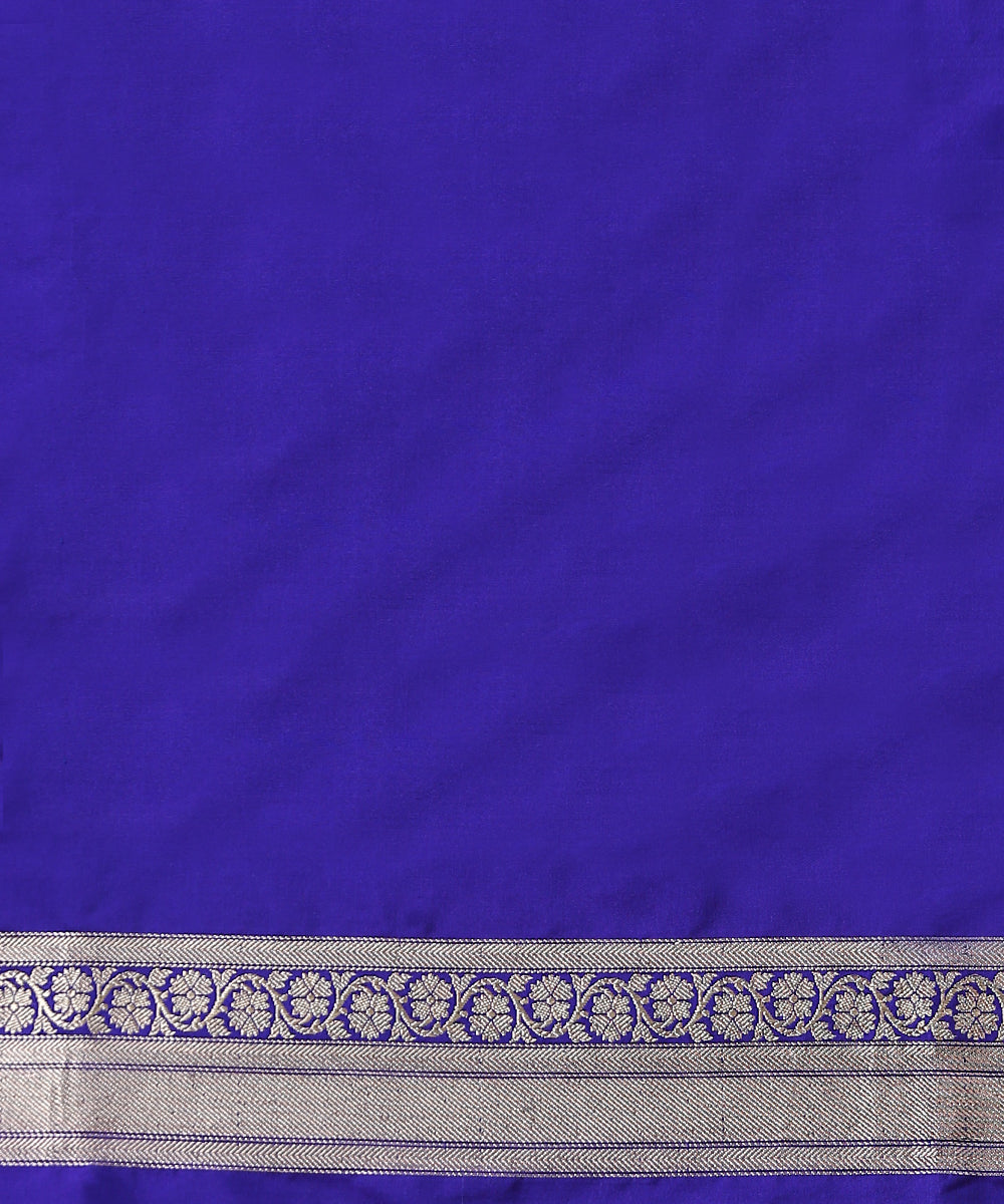Handloom_Blue_Asharfi_Booti_Pure_Katan_Silk_Banarasi_Saree_WeaverStory_05