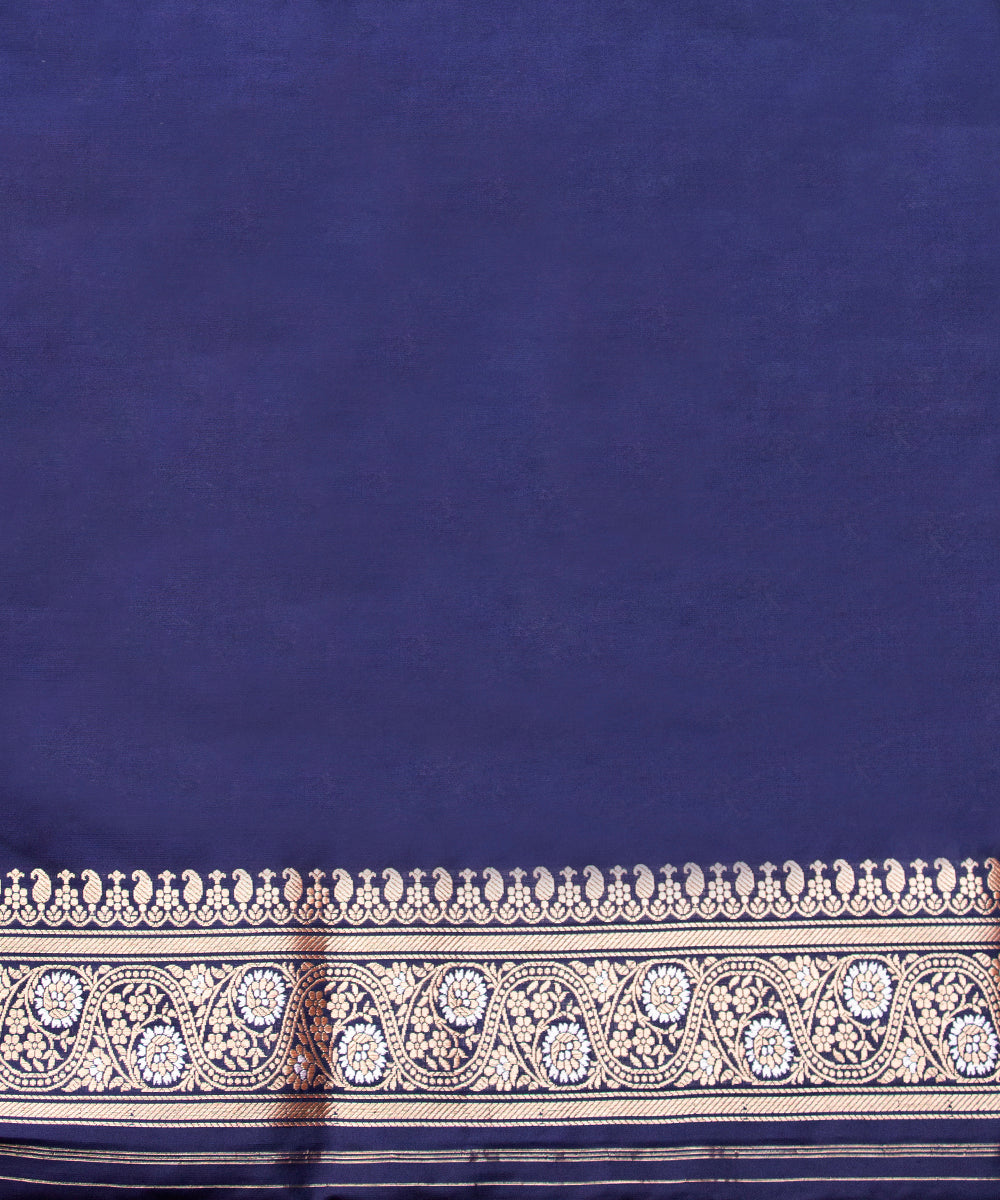 Handloom_Navy_Blue_Real_Zari_Banarasi_Saree_with_Aada_Bel_WeaverStory_06