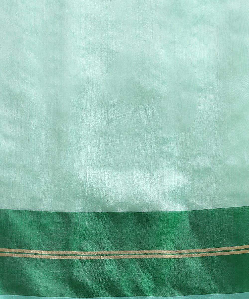 Handloom_Sea_Green_Chanderi_Silk_Saree_With_Floral_Boota_And_Resham_Border_WeaverStory_05