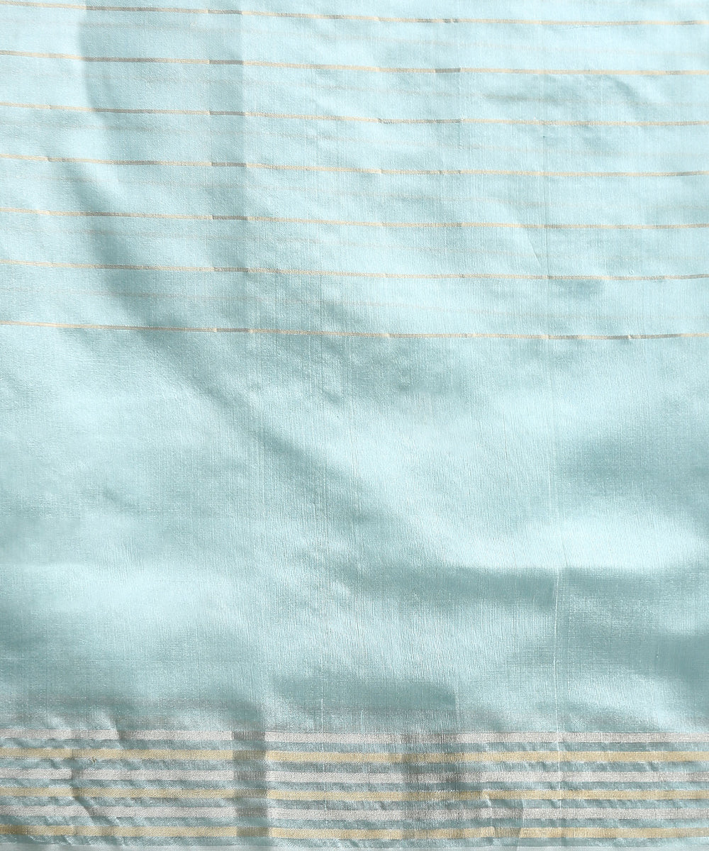 Powder_Blue_Handloom_Chanderi_Silk_Saree_With_Zari_Checks_And_Floral_Motifs_WeaverStory_05