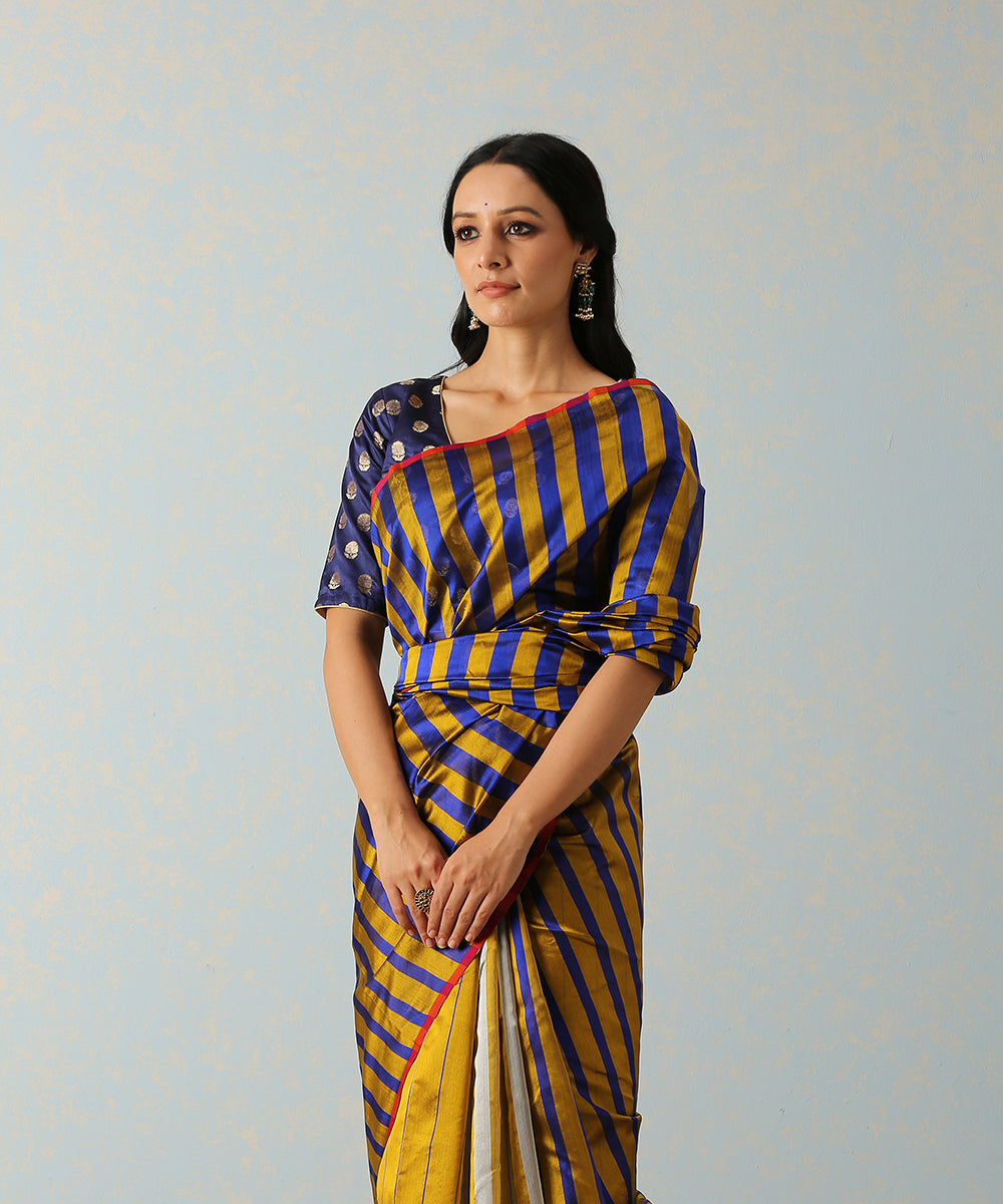 Handloom_Musatrd_And_Purple_Striped_Chanderi_Silk_Saree_WeaverStory_01