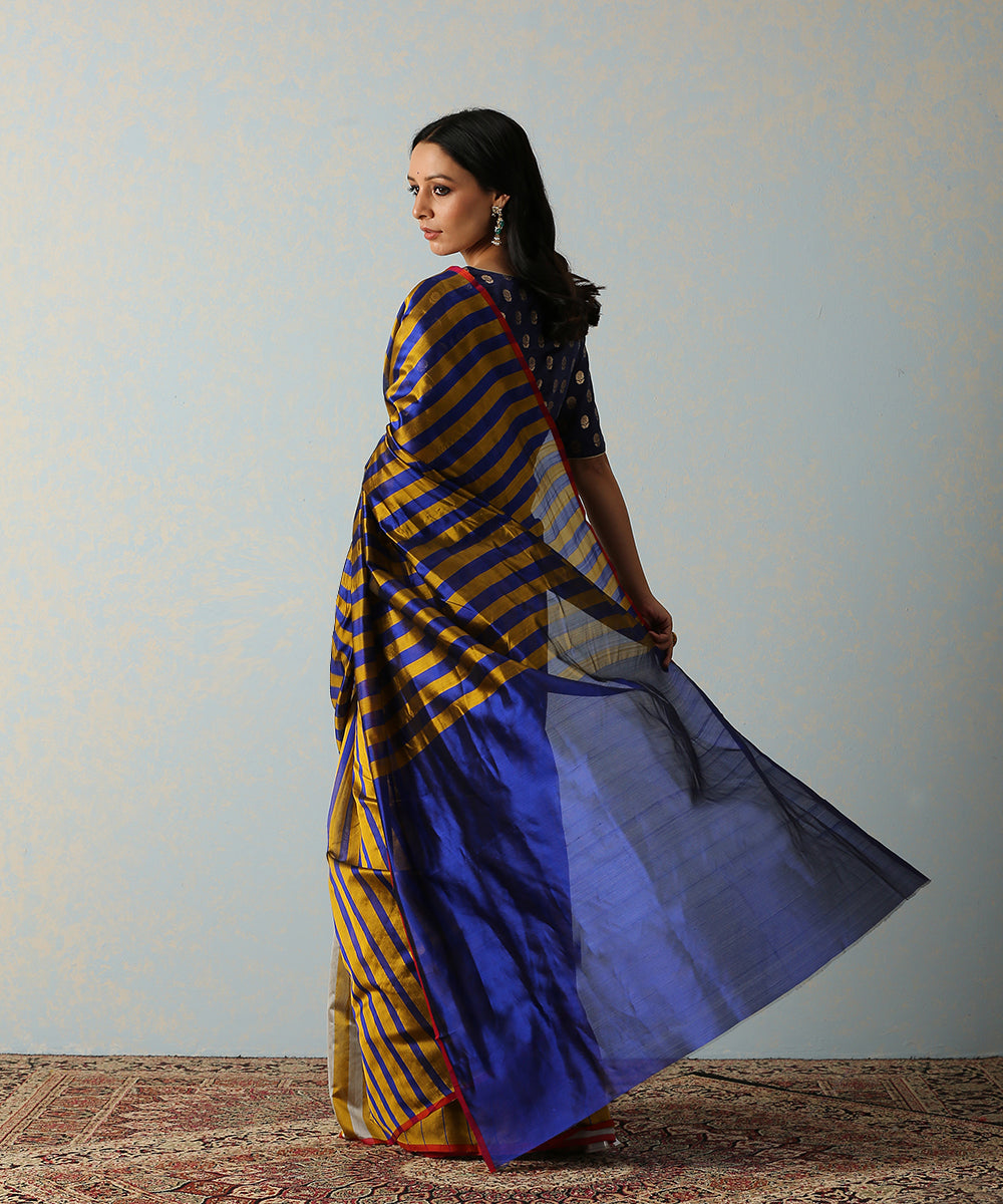 Handloom_Musatrd_And_Purple_Striped_Chanderi_Silk_Saree_WeaverStory_03
