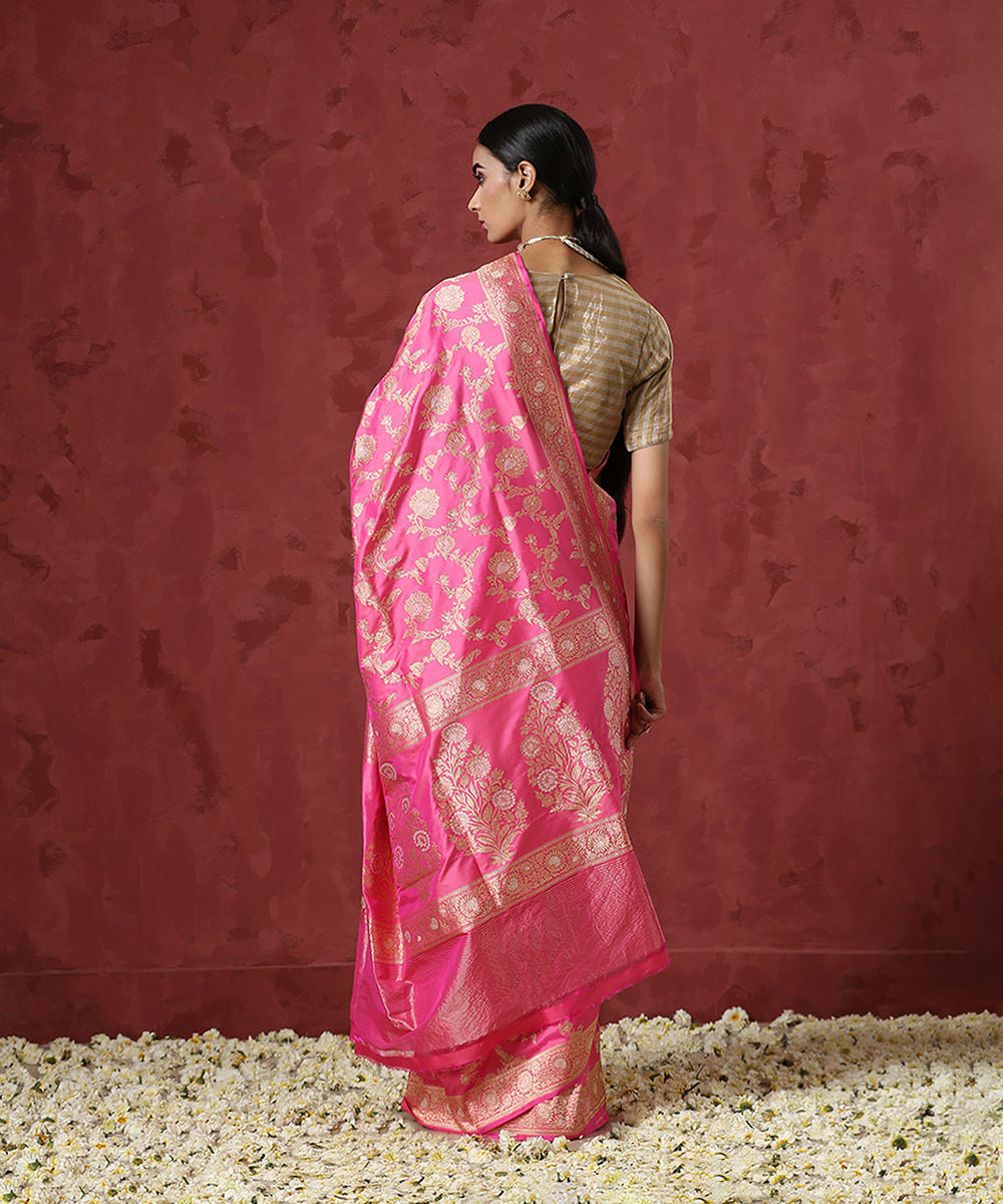Candy_Pink_Handloom_Pure_Katan_Silk_Banarasi_Saree_with_Sona_Rupa_Jaal_WeaverStory_03